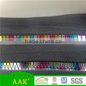 5# Colorful Teeth Rainbow Teeth Multi Colored Plastic Zipper Quality Choice thumbnail-5