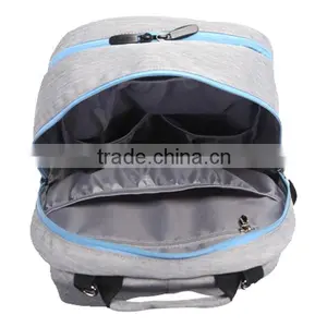 2016 Customed Gray Canvas Diaper Baby Bag thumbnail-5