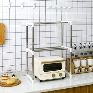 Stainless Steel Easy to Assemble Floor-standing Shelf thumbnail-1