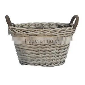 Round Custom Made Wicker Baskets thumbnail-1