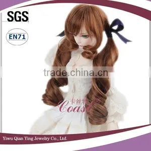 Fashion Nice Curly Dark Brown1 BJD Doll Wig thumbnail-3