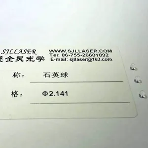 OEM Service 2.141mm High Quality Quartz Optical Ball Lens Ball Bearing for Precision Instruments thumbnail-4