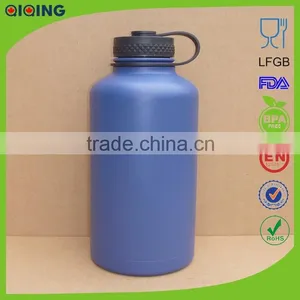 64 oz Stainless Steel Wide Mouth Aluminum Sports Bottle Big Flow Lid With Finger Holder HD-104A-38 thumbnail-4