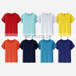 Mens Blank Custom Logo Casual Cotton Promotional Crew Regular Short Sleeve Sublimation Printing White T-shirt thumbnail-2