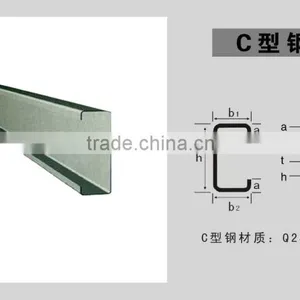 Q345 Q235 Light Weight Galvanized and Painted c Purlin / z Purlin thumbnail-2