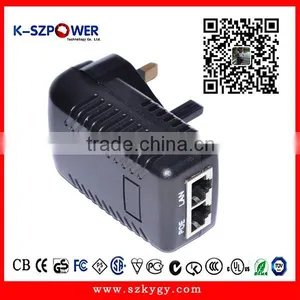 2016 P-series12W K- 121000 12v1A Poe Power Supply for CCTV Camera With CE UL thumbnail-1