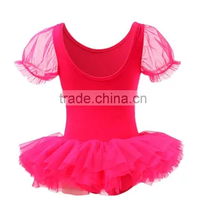 Wholesale Puffy Sleeves Leotard With Short Ballet Performance Tutus For Kids thumbnail-5