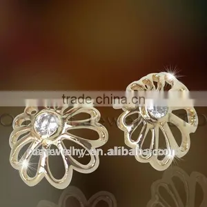 New Design Antique Fashion Silver Stud Earring High Quality Sterling Silver Bridal Jewelry, Paypal Acceptable thumbnail-1