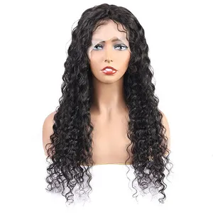 Deep Wave 13x4 Front Wig Human Hair Wigs Brazilian Human Hair Wigs Natural Color thumbnail-2