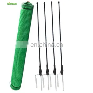 Green Color Japanese Style Commercial Chicken Fence Netting With Poles thumbnail-1