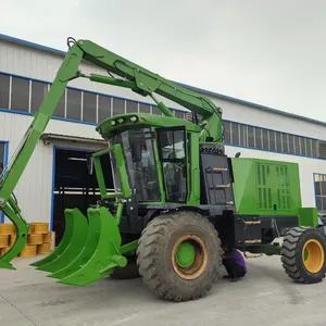 Export to India for Sugarcane Plantations, Sugar Factory Sugarcane Harvesting Loading and Unloading Transportation Machinery - LZ9800 Sugarcane Loader thumbnail-2