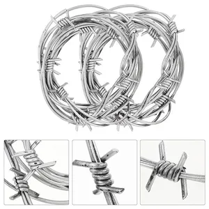 Stainless Steel Barbed Wire With 201 304 Wire Mesh Fence Anti Climb Razor Security Barbed Garden Barbed Wire 50kg thumbnail-2