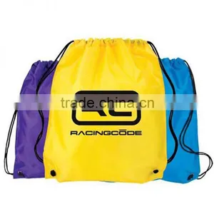 Wholesale Promotion Gift Bag Nylon Polyester Drawstring Backpack thumbnail-1