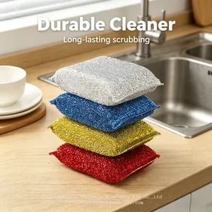 Bulk Pack Kitchen Sponges 4Pcs High Density Absorbent Dishwashing Sponges thumbnail-2