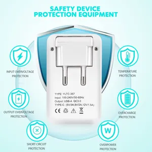 PD3.0 Usb&Type Port Fast Charging Charger for Mobile Phone and Other Devices thumbnail-5
