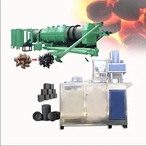 Charcoal Factory Equipment Bbq Briquette Production Unit Shisha Charcoal Briquette Press Machine Line EPC thumbnail-1