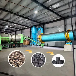 Industrial Coconut Shisha Charcoal Briquette Making Machine Line Sawdust Wood Charcoal Extruder Hookah BBQ Briquette Presser EPC thumbnail-1
