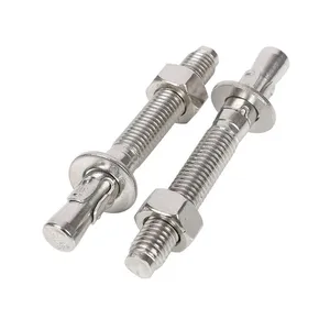 Factory Direct Through Bolt Yellow Zinc Plated Carbon Steel Full Sizes Available High Loading Capacity thumbnail-1