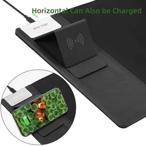 Cool Gaming Mouse Pad Wireless Charger Non-Slip Rubber thumbnail-3