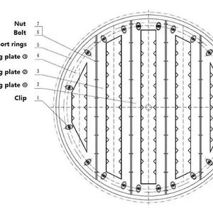 Liquid Distributor Tower Internals for Packed Columns and Uniform Liquid Distribution thumbnail-2