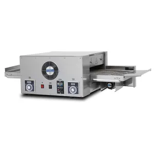 Electric Conveyor Pizza Oven QD-20H 11kW Stainless Steel Tunnel Baking Machine for Professional Pizza Making thumbnail-1
