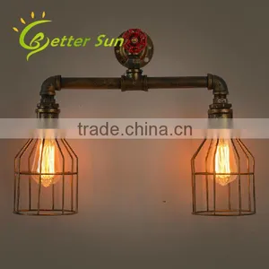 Two Head Metal Cage Modern Moroccan Wall Sconces/Wall Lamp thumbnail-1