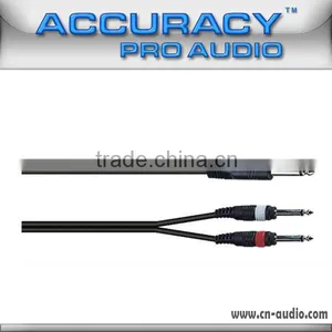 10FT RCA Plug To 1/4 Inch Male Plug Y XLR Splitter With Black Color YC009-10FT thumbnail-1