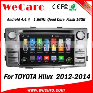 Wecaro Android 4.4.4 Car Multimedia System Double Din for Toyota Hilux Car Stereo WIFI 3G 2012 2013 2014 thumbnail-1