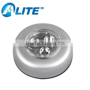 3 LED Under Cabinet Push Tap LED Touch Light Stick On Night Touch Light Quality Choice thumbnail-1
