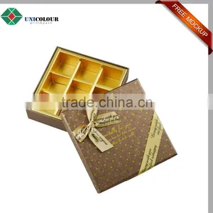 Custom Luxury Silver Logo Cardboard Paper Merci Chocolate Box thumbnail-4