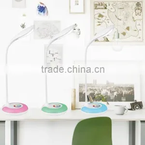 JK-848 Indoor Modern Battery Operated Funky Table Lamps Rainbow Color Cordless USB Rechargeable Hotel Led Desk Lamp thumbnail-2