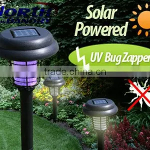 Outdoor Garden Tools Multifunctional Portable UV LED Lamp Solar Insect Killer thumbnail-1