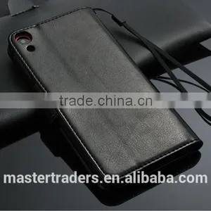 Original Fashion 64 Grain Stand Holder Wallet Flip PU Leather Case For HTC 820 MT-3099 thumbnail-1