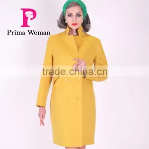 2016 New Design Spring Women Length Slim Fit Wool Coat thumbnail-6