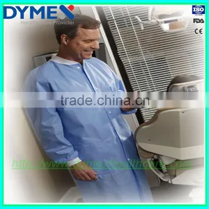 Clean Room Disposable Lab Coat With Elastic Cuff thumbnail-3