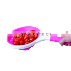 PP+Silicone 20*40.5*2 Colorful Kitchen Appliances Silicone Strainer/kitchen Strainers thumbnail-2