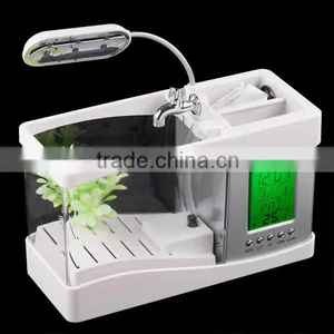 Desktop Usb Mini Fish Tank Aquarium With Running Water thumbnail-3