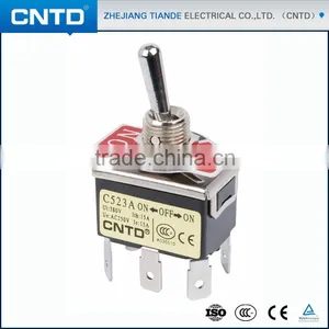 CNTD Latest Products In Market Double Pole 6 Pin ON OFF ON Waterproof Toggle Switch thumbnail-1