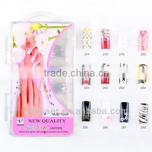 French Colored Acrylic Nail Tips Nail Arts Products thumbnail-1