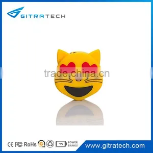 Bestselling Emoji 2600mAh Portable Charger PVC Power Bank Emoji thumbnail-3