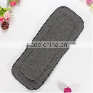 Naturally Cloth Diaper Inserts 5 Layer Charcoal Bamboo Reusable Liners for Cloth Diapers thumbnail-3
