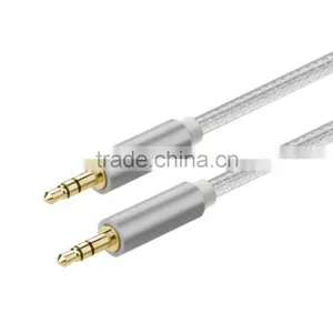 3.5mm Aux Cable Jack to Jack Gold Plated Universal Audio Cable Male to Male for Car for IPhone Beats' Headphone thumbnail-2