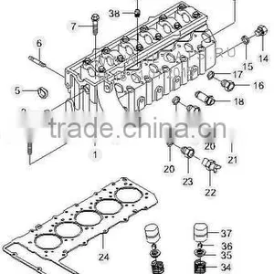 HEAD ASSY-CYLINDER COMPLETE FOR ENGINE DIASEL D2.9TD SSANGYONG 1997-2006 MNR thumbnail-5