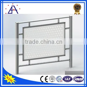 High Style Modestly Priced Silver Anodized Aluminum Fence Rail Brackets thumbnail-1