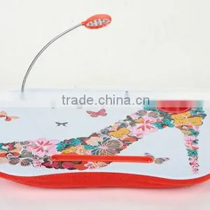 Adjustable Laptop Desk With Cushion and LED Light thumbnail-1