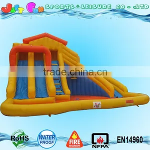 Giant Inflatable Water Slide for Adults , Large Screamer Water Slide With Pool for Sale thumbnail-1