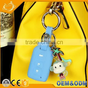 3BTN Car Silicone Key Cover Shell Fit For Toyota Camry Highlander Prado Yaris thumbnail-2