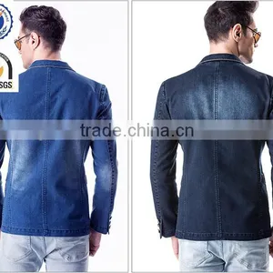 New European Style Denim Jacket thumbnail-4