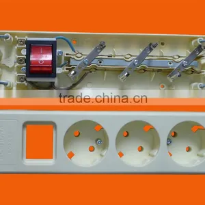 European Style 3 Way Extension Power Socket With Earth With Switch (E5003ES) thumbnail-5