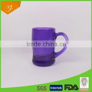 Belly Shape Purple Color Glass Beer Mug, High Quality Beer Stein Made In China Quality Choice thumbnail-1